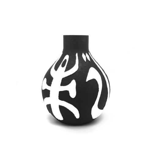 Pilpeled x Soon- Round Odin Vase Black